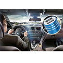 KX-C001 2 USB Ports 5V 4.2A Car Charger with Safety Hammer Function, For iPhone, iPad, Galaxy, Huawei, Xiaomi, LG, HTC, other Smart Phones and Tablets(Dark Blue)