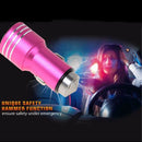 KX-C001 2 USB Ports 5V 4.2A Car Charger with Safety Hammer Function, KX-C001 2 USB Ports 5V 4.2A Car Charger with Safety Hammer Function for iPad Air 2 & Air / 4 & 3 & 2 / iPhone 6 & 6 Plus / 5 & 5S / 4 & 4S / Xiaomi / Nokia / Samsung / HTC(Magenta)