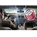 KX-C001 2 USB Ports 5V 4.2A Car Charger with Safety Hammer Function, KX-C001 2 USB Ports 5V 4.2A Car Charger with Safety Hammer Function for iPad Air 2 & Air / 4 & 3 & 2 / iPhone 6 & 6 Plus / 5 & 5S / 4 & 4S / Xiaomi / Nokia / Samsung / HTC(Red)