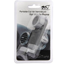 Portable Air Vent Car Mount Holder, For iPhone, Galaxy, Sony, Lenovo, HTC, Huawei, and other Smartphones (Black + Grey)