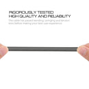 Net Style Metal Head 8 Pin to USB Data / Charger Cable, Cable Length: 1m(White)