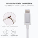 Net Style Metal Head 8 Pin to USB Data / Charger Cable, Cable Length: 1m(White)