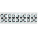 20 PCS for iPhone 6 Back Camera Top Cotton Paste Sticker