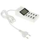 CDA6 5V (2.1A + 2.1A + 1A + 1A + 1A + 1A + 0.5A + 0.5A ) 8 USB Ports Superfast Charging USB Charger with Display Screen