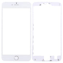 3 in 1 for iPhone 6s Plus (Front Screen Outer Glass Lens + Front Housing LCD Frame + Home Button)(Silver)