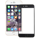 Front Screen Outer Glass Lens with Home Button for iPhone 6s Plus(Black)