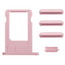Full Assembly Housing Cover for iPhone 6 Plus, Including Back Cover & Card Tray & Volume Control Key & Power Button & Mute Switch Vibrator Key(Pink)