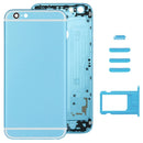 Full Assembly Housing Cover for iPhone 6 Plus, Including Back Cover & Card Tray & Volume Control Key & Power Button & Mute Switch Vibrator Key(Blue)