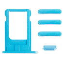 Full Assembly Housing Cover for iPhone 6 Plus, Including Back Cover & Card Tray & Volume Control Key & Power Button & Mute Switch Vibrator Key(Blue)