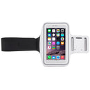 Sport Armband Case with Earphone Hole and Key Pocket for iPhone 6 Plus(White)