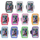 Sport Armband Case with Earphone Hole and Key Pocket for iPhone 6 Plus(White)