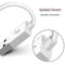 Short 3.5mm Jack Plug to USB Charge Cable for iPod Shuffle, Length: 10cm(White)