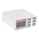 WLX-899 30W USB Charger 5V 6A Output 3.5A Max High Speed 6-Ports USB Charger with Digital Display & 1.5m Cable