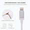 Net Style Metal Head 8 Pin to USB Data / Charger Cable, Cable Length: 25cm(Blue)