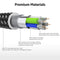 Net Style Metal Head 8 Pin to USB Data / Charger Cable, Cable Length: 25cm(Blue)