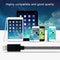 Net Style Metal Head 8 Pin to USB Data / Charger Cable, Cable Length: 25cm(Blue)
