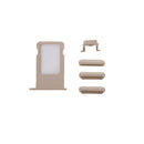 6 in 1 for iPhone 6 Plus (Back Cover + Card Tray + Volume Control Key + Power Button + Mute Switch Vibrator Key + Sign) Full Assembly Housing Cover(Gold)