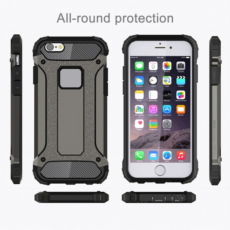 For iPhone 6 Plus & 6s Plus Tough Armor TPU + PC Combination Case (Bronze)