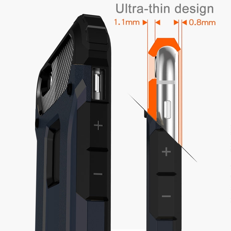 For iPhone 6 Plus & 6s Plus Tough Armor TPU + PC Combination Case (Navy Blue)