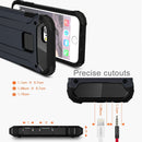 For iPhone 6 Plus & 6s Plus Tough Armor TPU + PC Combination Case (Navy Blue)