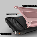 For iPhone 6 Plus & 6s Plus Tough Armor TPU + PC Combination Case(Magenta)