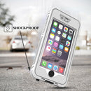 Waterproof Dustproof Shockproof Crushproof Protective Case with Holder for iPhone 6 & 6S(White)