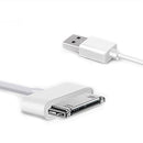 30 Pin Male to USB Male Charging & Data Sync Cable for iPad / 2 / 3, iPhone 4 & 4s, iPod Nano, iPod Touch, Length: 1m(White)