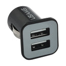 High Performance 2.1A + 1A Dual USB Port Car Charger for iPad Air 2 & Air & 4, iPhone 6 & 6 Plus & 5C & 5S & 4 & 4S, iPod touch, Galaxy Tablet / Note Series and Other Mobile Phone, Navigators(Black)