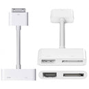 Digital AV HDMI Adapter to HDTV For New iPad (iPad 3) / iPad 2 / iPad / iPhone 4 & 4S / iPod Touch 4(White)