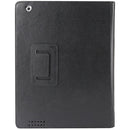 High Quality Litchi Texture Folding Leather with Sleep / Wake-up & Holder Function for iPad 2 / iPad 3 / iPad 4 (Black)