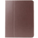 High Quality Litchi Texture Folding Leather with Sleep / Wake-up & Holder Function for iPad 2 / iPad 3 / iPad 4(Coffee)