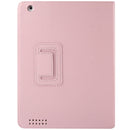 High Quality Litchi Texture Folding Leather with Sleep / Wake-up & Holder Function for iPad 2 / iPad 3 / iPad 4(Pink)