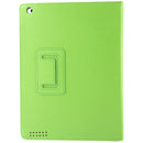 High Quality Litchi Texture Folding Leather with Sleep / Wake-up & Holder Function for iPad 2 / iPad 3 / iPad 4 (Green)