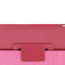High Quality Litchi Texture Folding Leather with Sleep / Wake-up & Holder Function for iPad 2 / iPad 3 / iPad 4(Magenta)