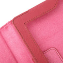 High Quality Litchi Texture Folding Leather with Sleep / Wake-up & Holder Function for iPad 2 / iPad 3 / iPad 4(Magenta)