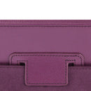 High Quality Litchi Texture Folding Leather with Sleep / Wake-up & Holder Function for iPad 2 / iPad 3 / iPad 4 (Purple)
