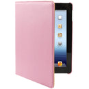 360 Degree Rotatable Leather Case with Sleep / Wake-up Function & Holder for New iPad (iPad 3)(Pink)