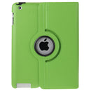 360 Degree Rotatable Leather Case with Sleep / Wake-up Function & Holder for New iPad (iPad 3)(Green)