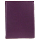 360 Degree Rotatable Leather Case with Sleep / Wake-up Function & Holder for New iPad (iPad 3)(Purple)
