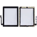 (Controller Button + Home Key Button PCB Membrane Flex Cable + Touch Panel Installation Adhesive) Touch Panel for New iPad (iPad 3)(Black)