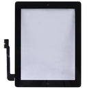 (Controller Button + Home Key Button PCB Membrane Flex Cable + Touch Panel Installation Adhesive) Touch Panel for New iPad (iPad 3)(Black)