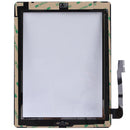 (Controller Button + Home Key Button PCB Membrane Flex Cable + Touch Panel Installation Adhesive) Touch Panel for New iPad (iPad 3)(Black)