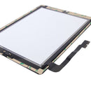 (Controller Button + Home Key Button PCB Membrane Flex Cable + Touch Panel Installation Adhesive) Touch Panel for New iPad (iPad 3)(Black)