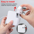 Travel Power Adapter Charger, UK Plug(White)