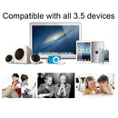 Aux Audio Cable Headphone Earphone Splitter Adapter, Compatible with Phones, Tablets, Headphones, MP3 Player, Car/Home Stereo & More(White)