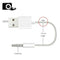 JW-SM1 USB to 3.5mm Jack Data Sync & Charge Cable for iPod shuffle 1st /2nd /3rd /4th /5th /6th Generation, Length: 10cm(White)