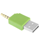 USB Data Dock Charger Adapter, For iPod shuffle 3rd / 2nd, Length: 4.6cm(Green)
