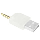 USB Data Dock Charger Adapter, For iPod shuffle 3rd / 2nd, Length: 4.6cm(White)