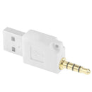 USB Data Dock Charger Adapter, For iPod shuffle 3rd / 2nd, Length: 4.6cm(White)