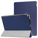 Custer Texture Horizontal Flip Smart Leather Case with 3-folding Holder & Sleep / Wake-up Function for iPad Pro 12.9 inch 2017 / 2015(Dark Blue)
